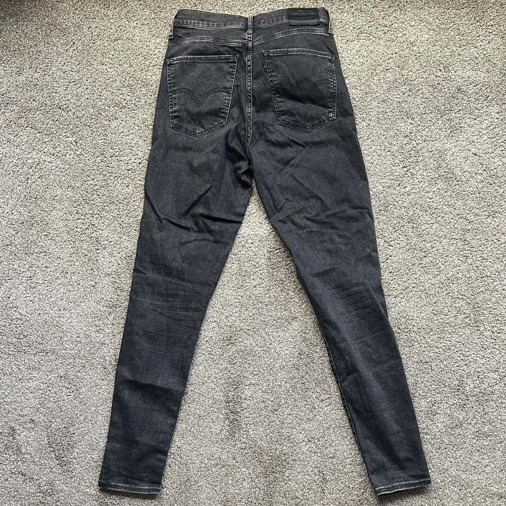 Levi's Black Ripped Skinny Jeans - Picture 4 of 5